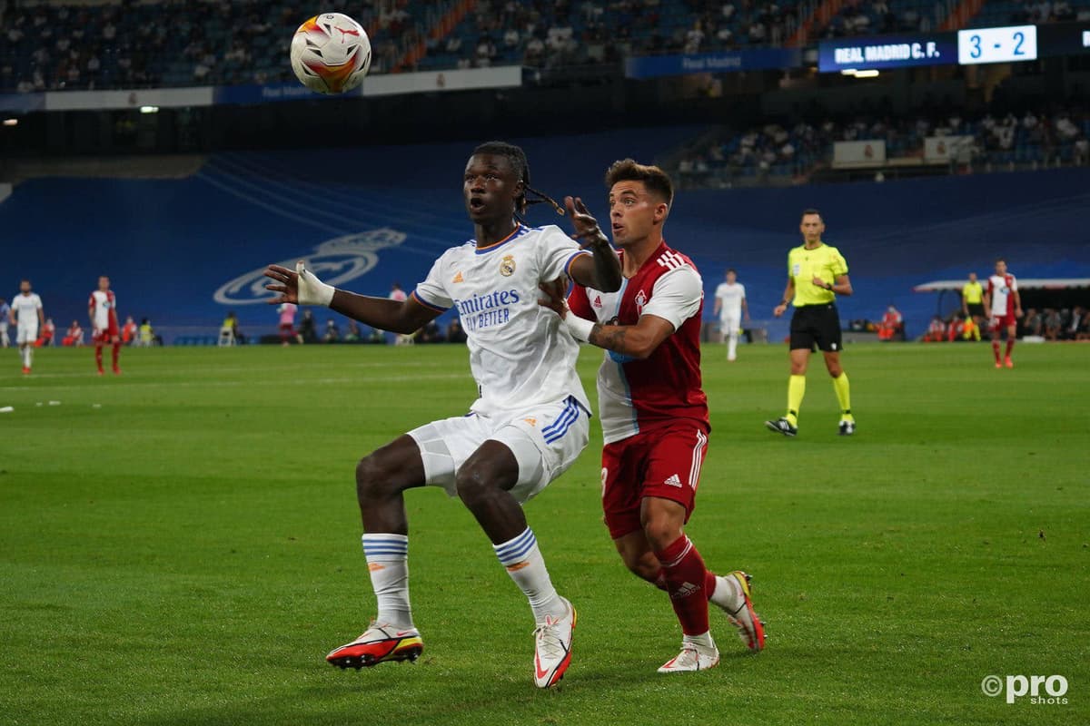 Eduardo Camavinga scored on his Real Madrid debut v Celta Vigo