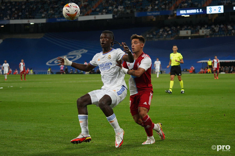 Eduardo Camavinga scored on his Real Madrid debut v Celta Vigo