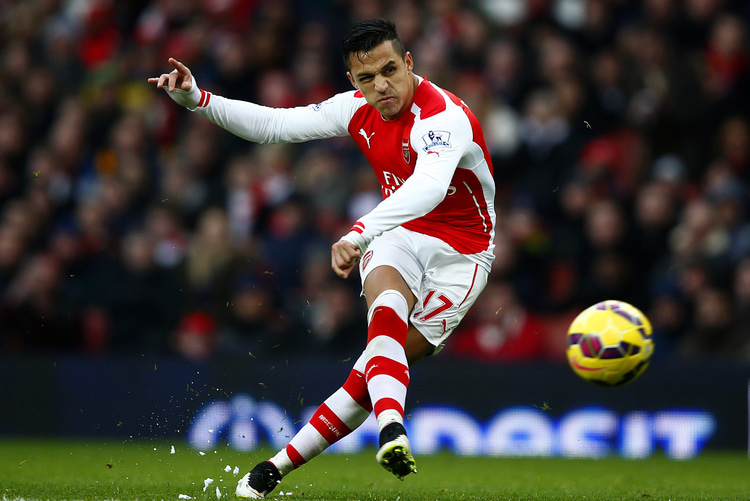 Alexis Sánchez maakte na zijn vertrek bij Barcelona veel indruk bij Arsenal.