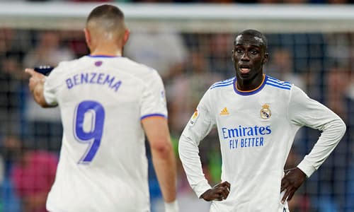 Real Madrid pair Karim Benzema and Ferland Mendy