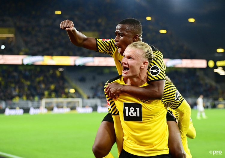 Haaland celebrates against Hoffenheim