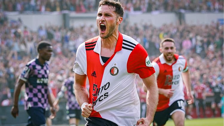 Santiago Giménez had een uitstekend debuutseizoen bij Feyenoord.
