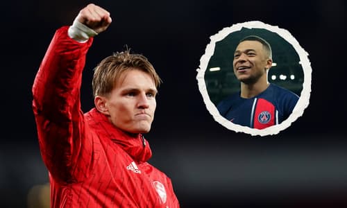 Martin Odegaard, Arsenal. Kylian Mbappe, 2023/24