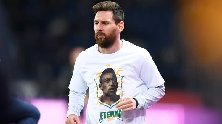 Messi honoured the late Pele before Angers match