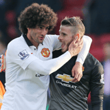 Marouane Fellaini David de Gea Manchester United