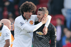 Marouane Fellaini David de Gea Manchester United