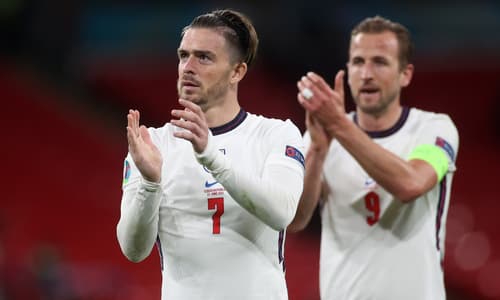 Harry Kane and Jack Grealish, Euro 2020 final