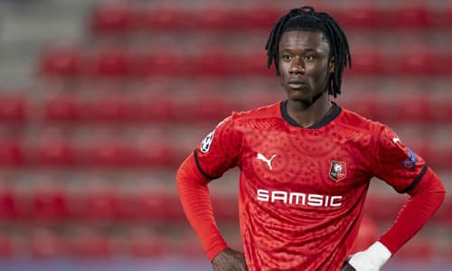 Man Utd target Eduardo Camavinga playing for Rennes, Ligue 1 2020/21