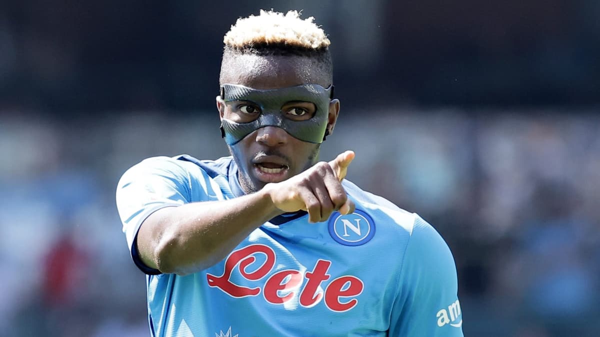 Victor Osimhen in action for Napoli.