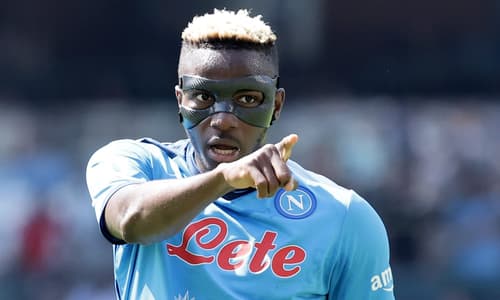 Victor Osimhen in action for Napoli.