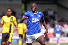 Patson Daka playing for Leicester in pre-season versus QPR