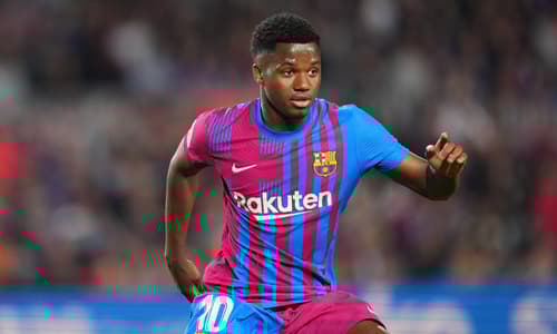 Ansu Fati, Barcelona, 2021/22