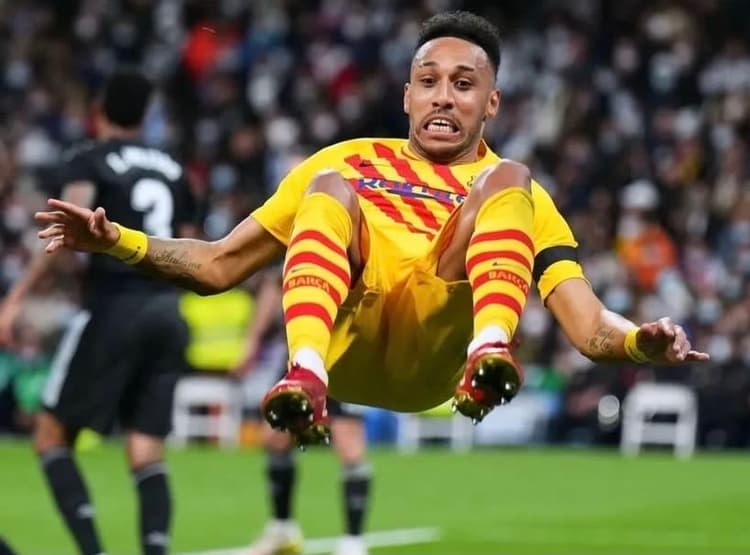 Aubameyang is available just months after joining