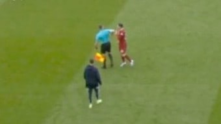 The elbow appeared to strike Robertson