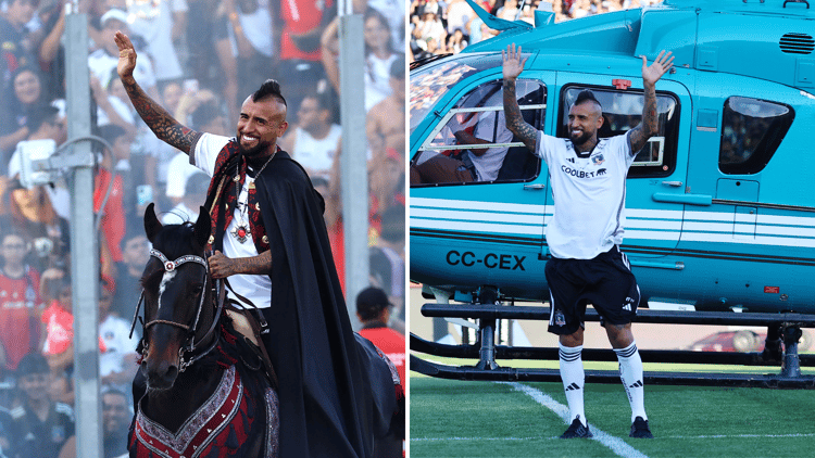 Arturo Vidal's Colo-Colo unveiling