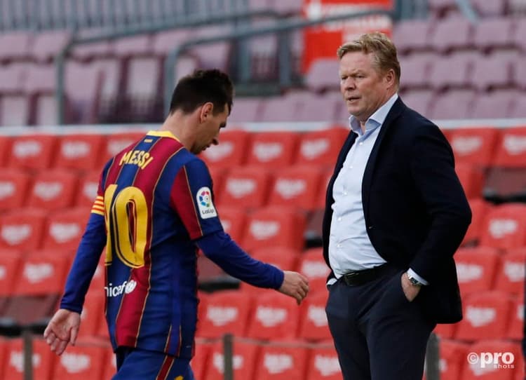 Ronald Koeman Lionel Messi Barcelona 2020-21