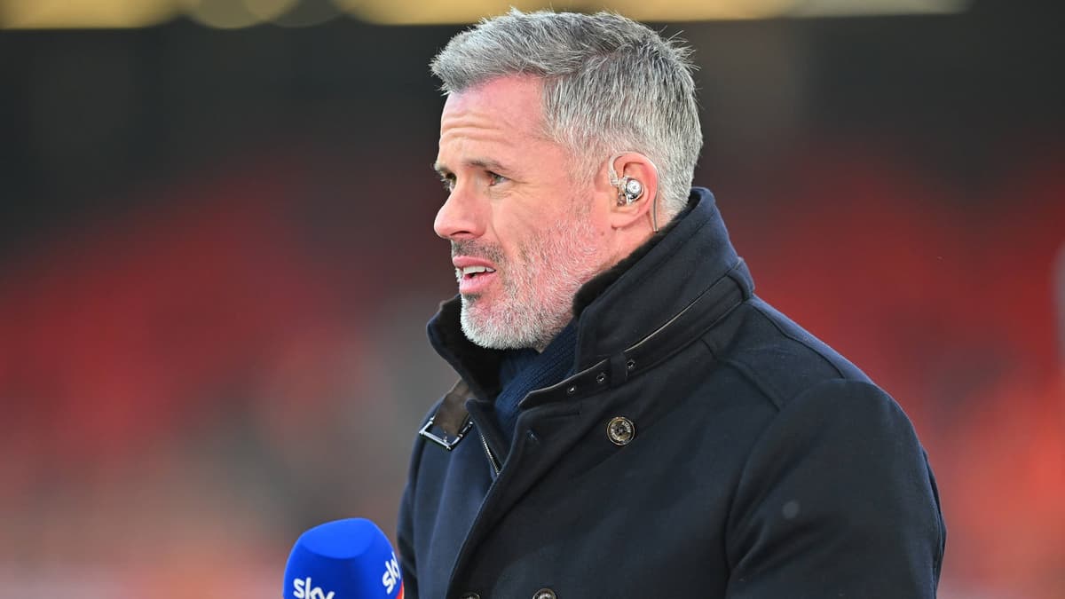 Jamie Carragher working for Sky.