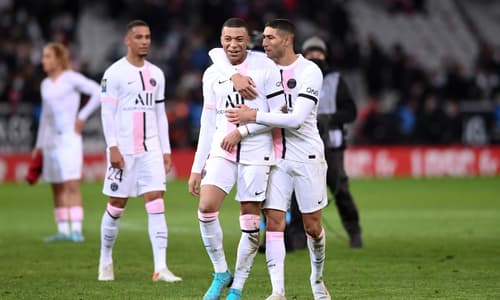 Kylian Mbappe and Achraf Hakimi for PSG, 2021/22