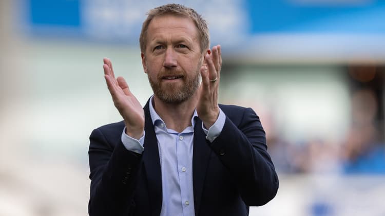 Graham Potter staat woensdag voor het eerst als trainer van Chelsea langs de zijlijn.