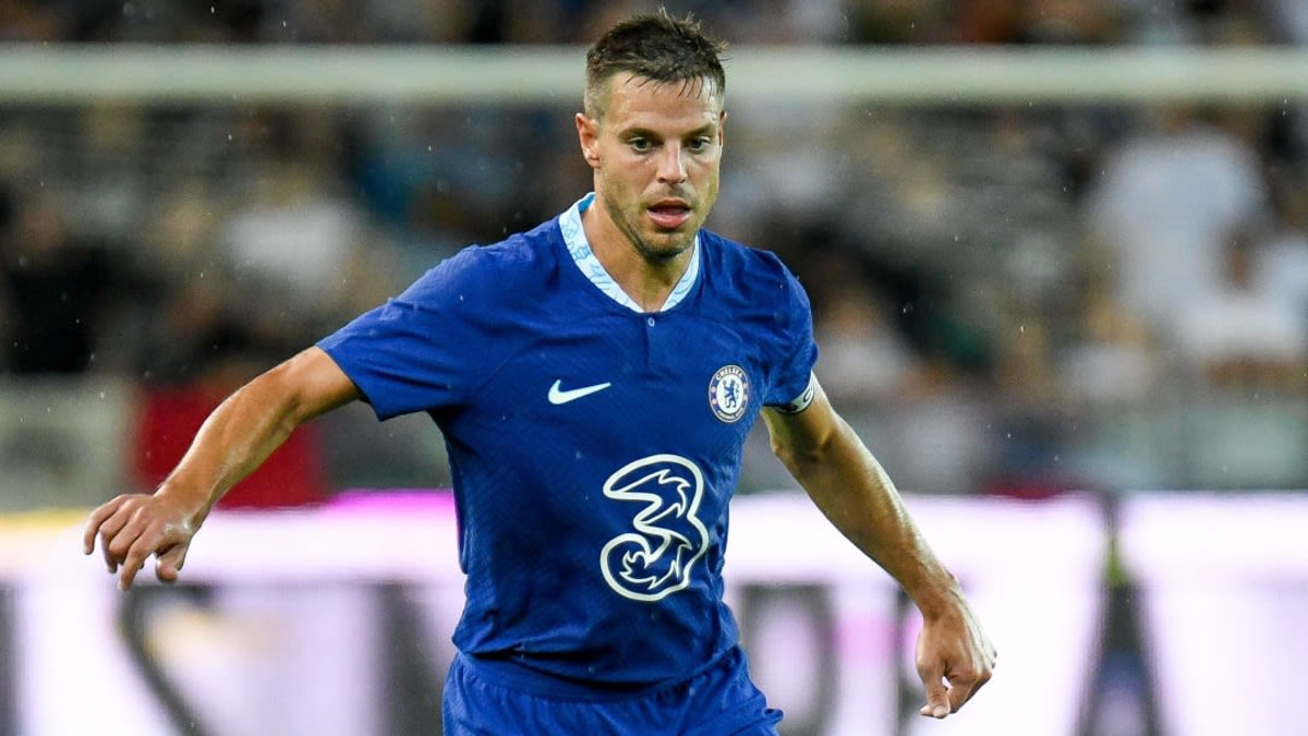 Cesar Azpilicueta playing for Chelsea
