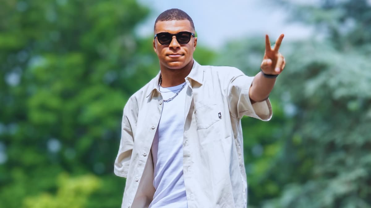 Kylian Mbappe arrives for France duty in June 2023