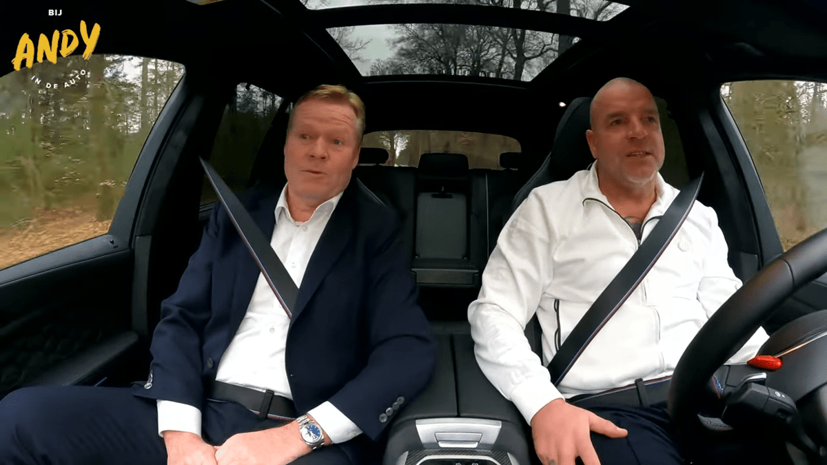 Ronald Koeman, Andy van der Meijde, Bij Andy in de auto