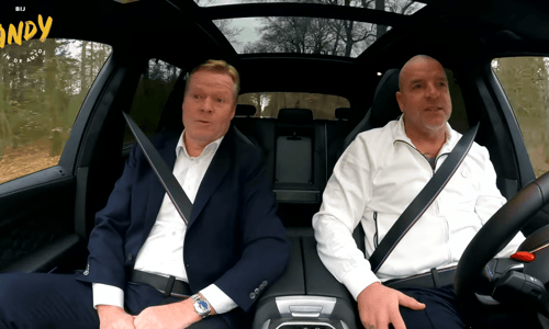 Ronald Koeman, Andy van der Meijde, Bij Andy in de auto