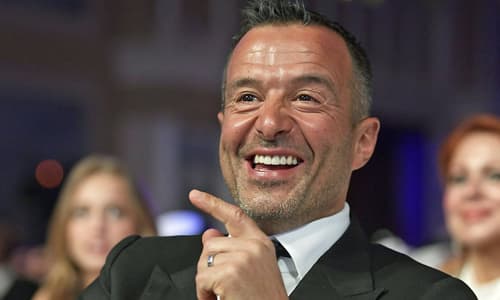 Jorge Mendes at the Globe Soccer Wards.