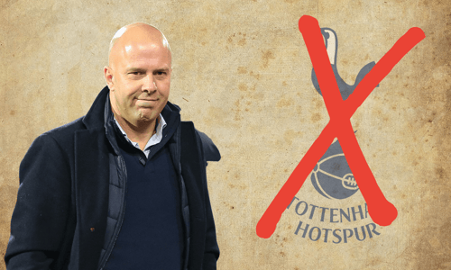 Arne Slot, Tottenham, kruis