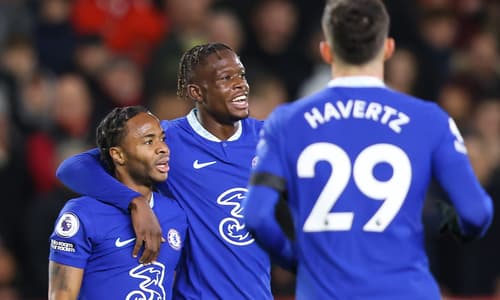 Raheem Sterling, Denis Zakaria and Kai Havertz.