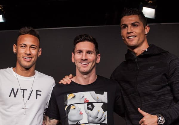 Neymar, Lionel Messi, Cristiano Ronaldo