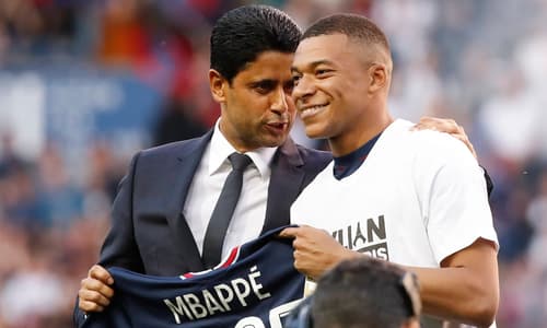 Nasser Al-Khelaifi, Kylian Mbappe, PSG