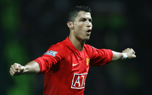 Manchester United forward Cristiano Ronaldo
