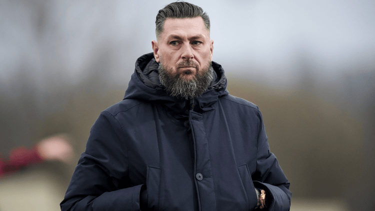 Pascal Bosschaart op het trainingsveld.