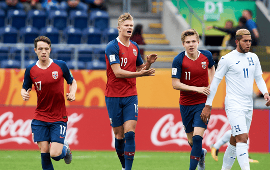 Hakon Evjen, Erling Haaland, Jens Petter Hauge