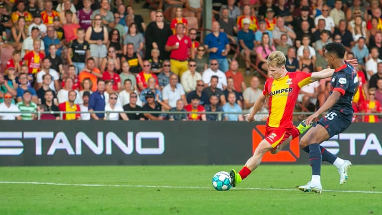 Fredrik Oppegard speelde dit seizoen negentig minuten mee met PSV tegen Go Ahead Eagles (2-5 overwinning).
