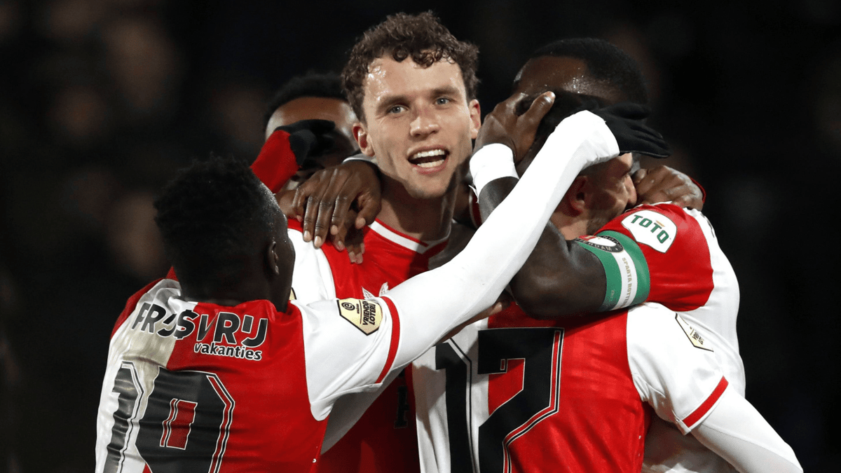 Mats Wieffer, Yankuba Minteh, Luka Ivanusec, Feyenoord
