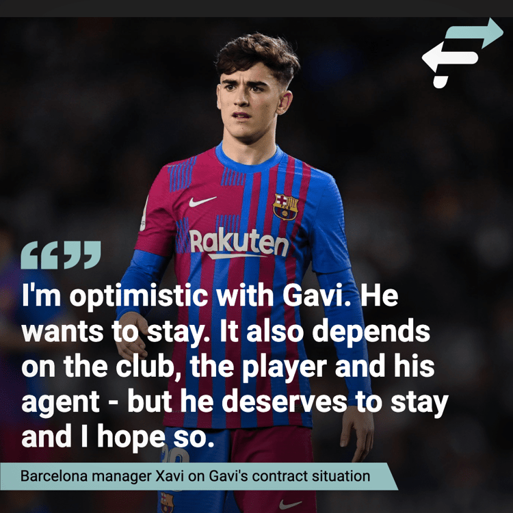 Xavi on Gavi, April 2022