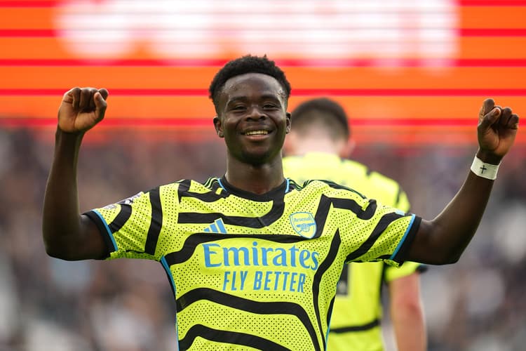 Bukayo Saka is Arsenal's top scorer on 15 goals this season