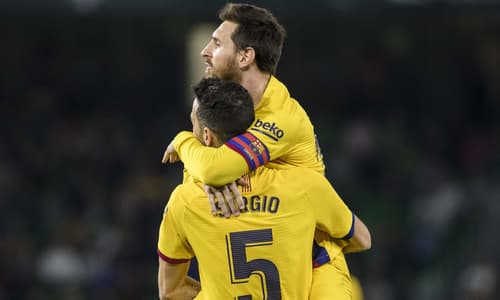 Lionel Messi, Sergio Busquets, Barcelona