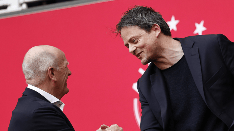 Kelvin de Lang (rechts) besloot afgelopen week om op te stappen bij Ajax.