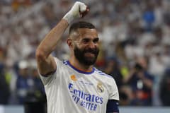 Karim Benzema in the Champions League for Real Madrid, 2021/22