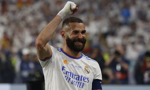 Karim Benzema in the Champions League for Real Madrid, 2021/22