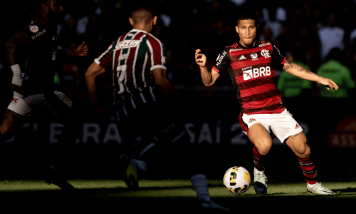 Joao Gomes plays for Flamengo