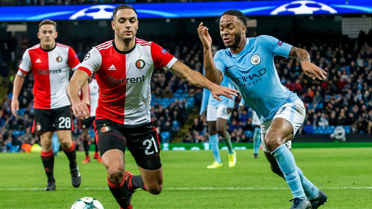 Sofyan Amrabat speelde 33 wedstrijden in het shirt van Feyenoord.