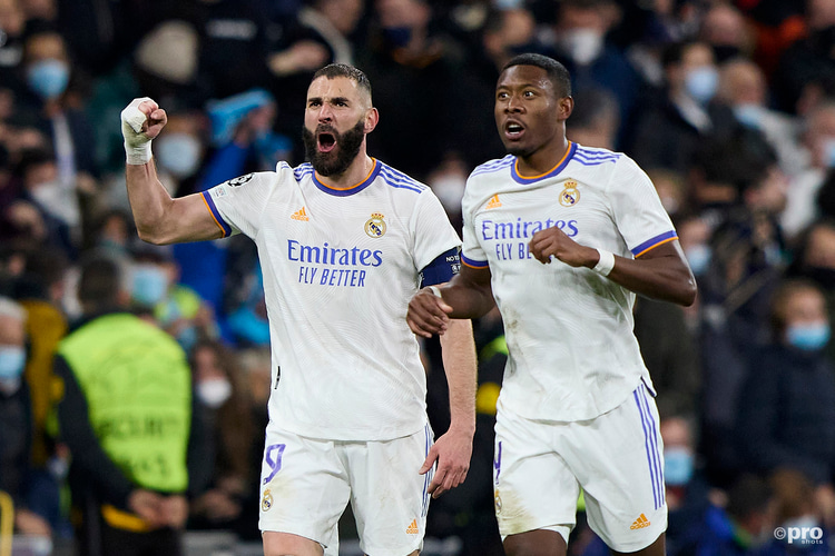 Benzema scored three goals within 17 minutes