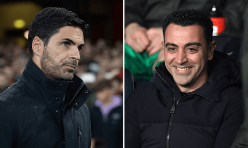 Mikel Arteta, Xavi, Arsenal, Barcelona, 2023/24