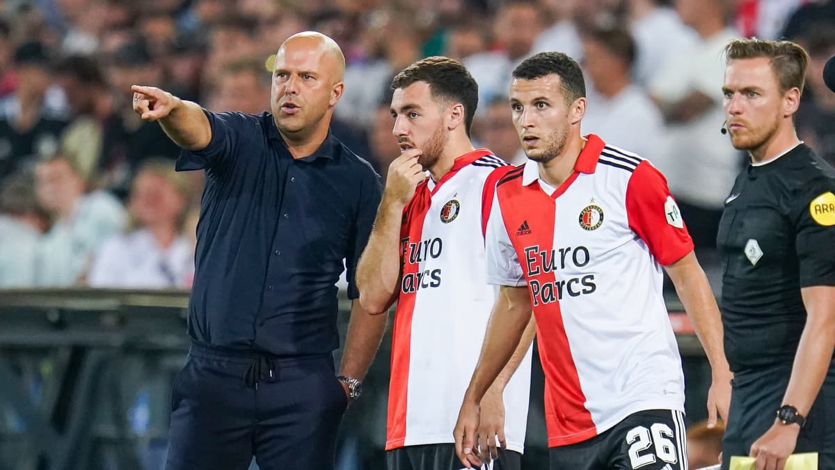 Arne Slot, Orkun Kökcu, Feyenoord, 2022/23