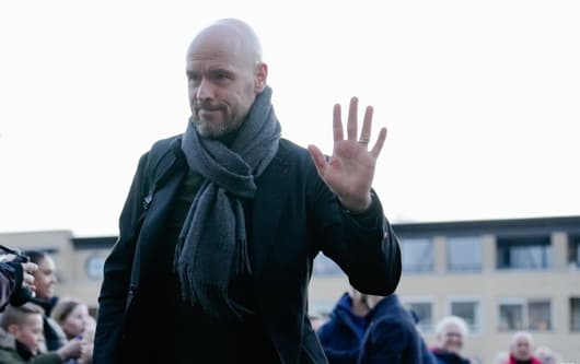 'Gimme five': Manchester United manager Erik ten Hag is hoping for a busy end to the transfer window