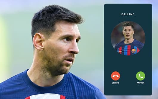 Robert Lewandowski, Lionel Messi